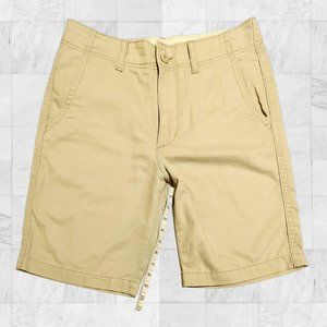 Old Navy Flat Front Shorts Size 30  Light khaki tan EUC